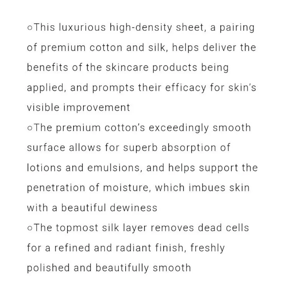 Cle de Peau Beaute Le Cotton 120 Sheets Silk Skin Care Lotion Puff Pad Japan New